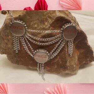 15 Inch Silve Coke Cap Necklace